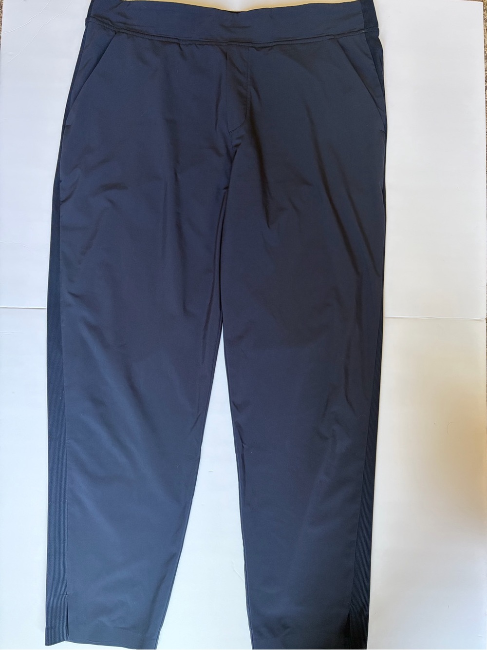 Athleta Brooklyn Ankle Pant Navy Blue Size 14 Stretch Travel Work Pants